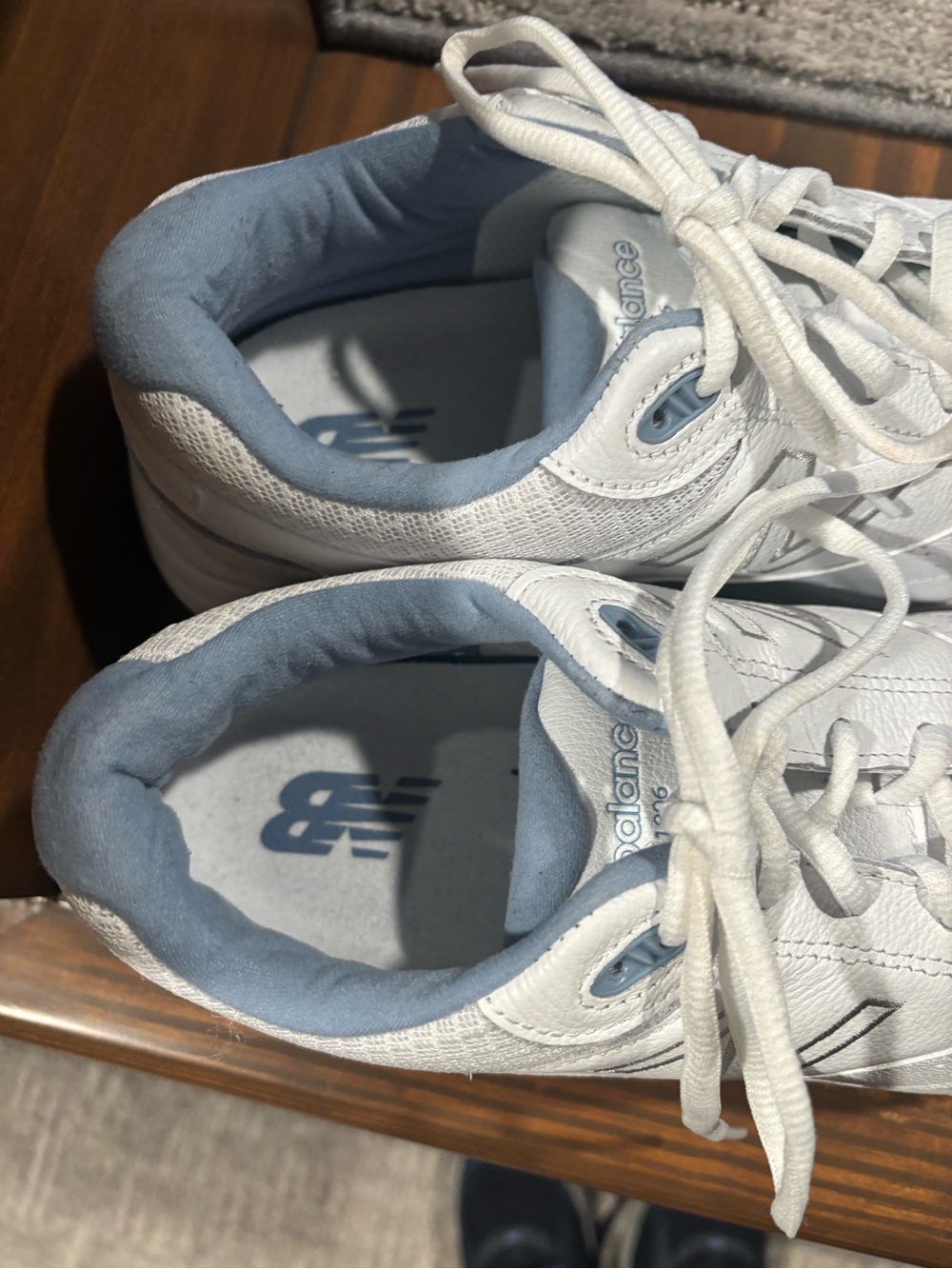 New balance White Kids Athletic Lace-Up Shoes 8.5 - Picture 3 of 7